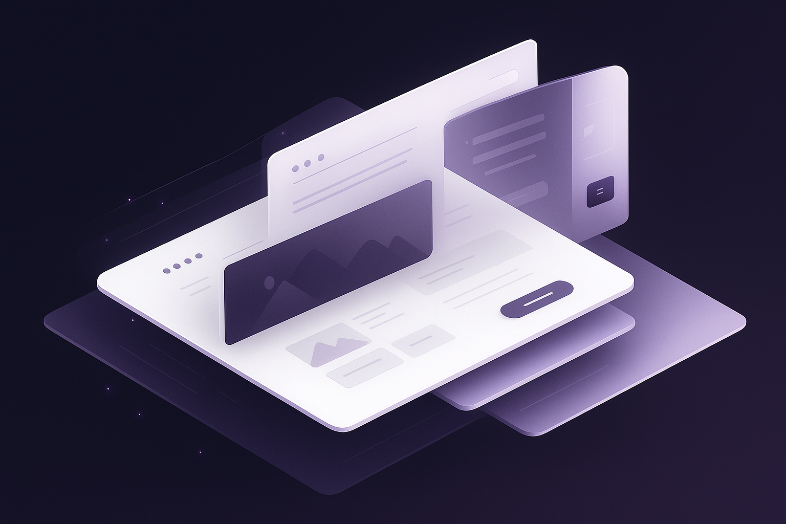 Modern Web UI Illustration